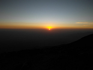 sunset at 4700m