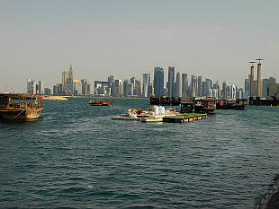 Diplomatic and Financial Quarter seen accross the bay