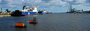 panorama of Dublin Port