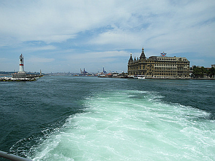 ferry leaves from nowadays closed Haydarpasa Railway Station