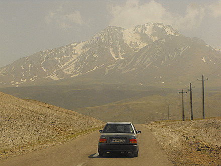 first view of the mount Sabalan (4814m)