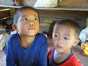 kids in local village