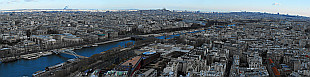 view from Eiffel Tower towards NE - E