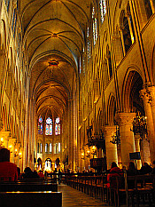 inside of Notre Dame
