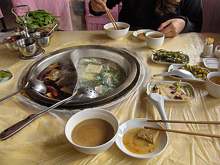 lunch in a restaurant in Datong