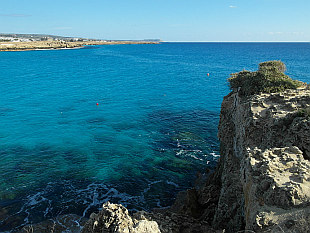blue waters near famous Nissi Beach