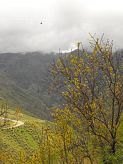 Vorotan River Canyon (the dot in photo upper part is the cable car)