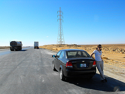 on the Desert Highway