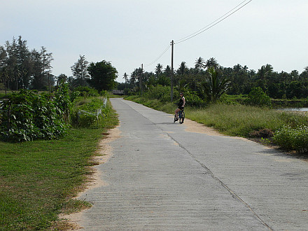 biking along the coast